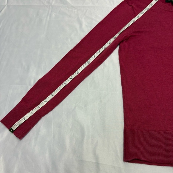 Banana Republic 100% Merino Wool Women’s Small Long Sleeve Crewneck Sweater Pink - Picture 8 of 10